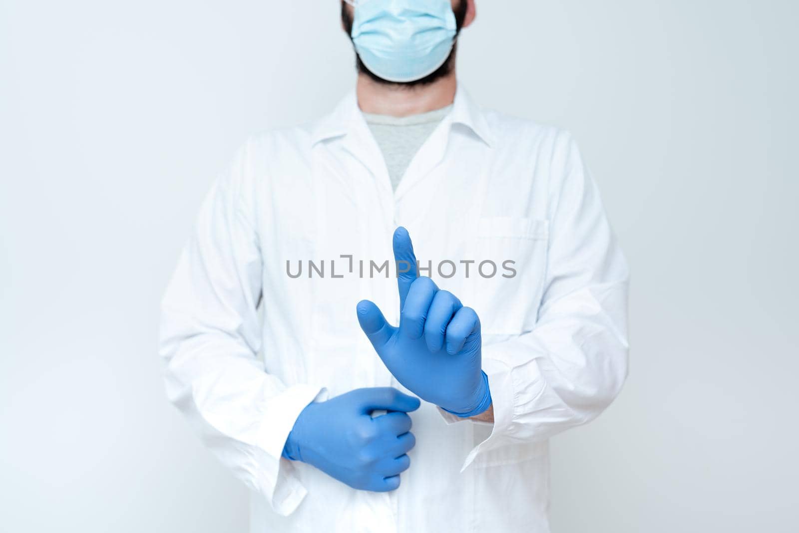 Doctor Explaining Medical Terms, Scientist Teaching Laboratory Safety