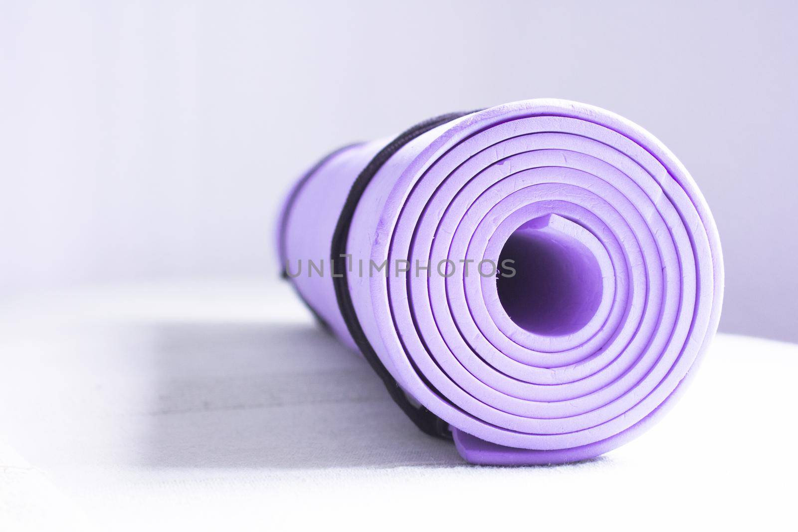 Mat for practicing yoga, pilates and stretching exercises by GemaIbarra