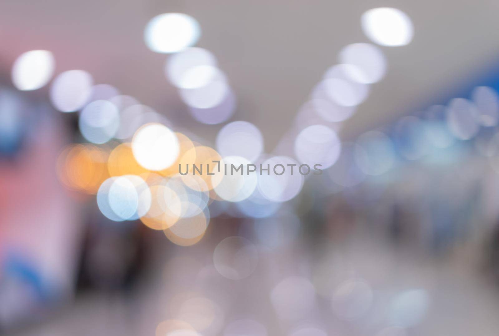 abstract blurred bokeh background from color light