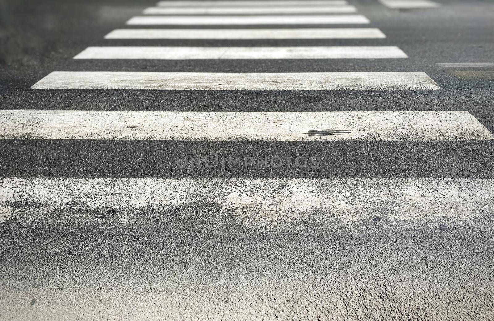 Zebra crossing in a European city. by rarrarorro