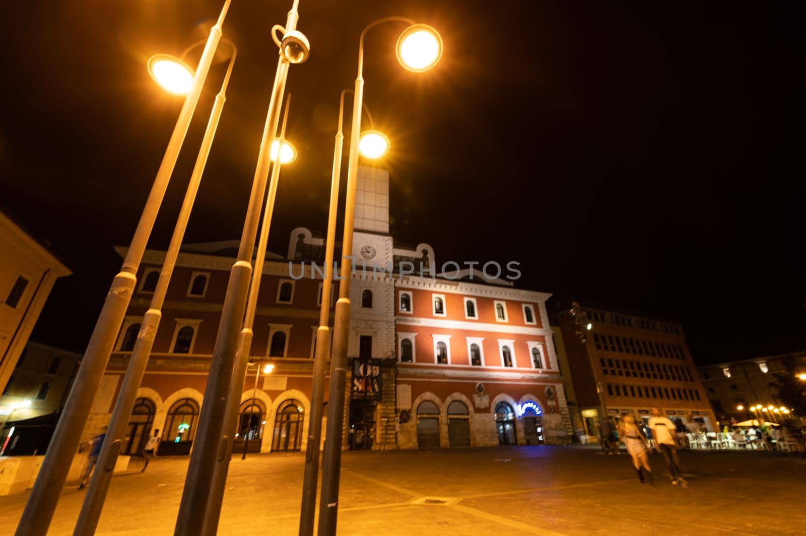 Terni Piazza Europa view at night in Terni by carfedeph