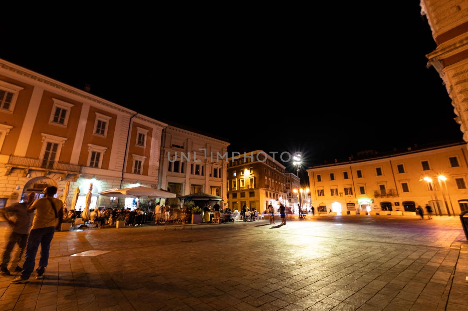 Terni Piazza Europa view at night in Terni by carfedeph