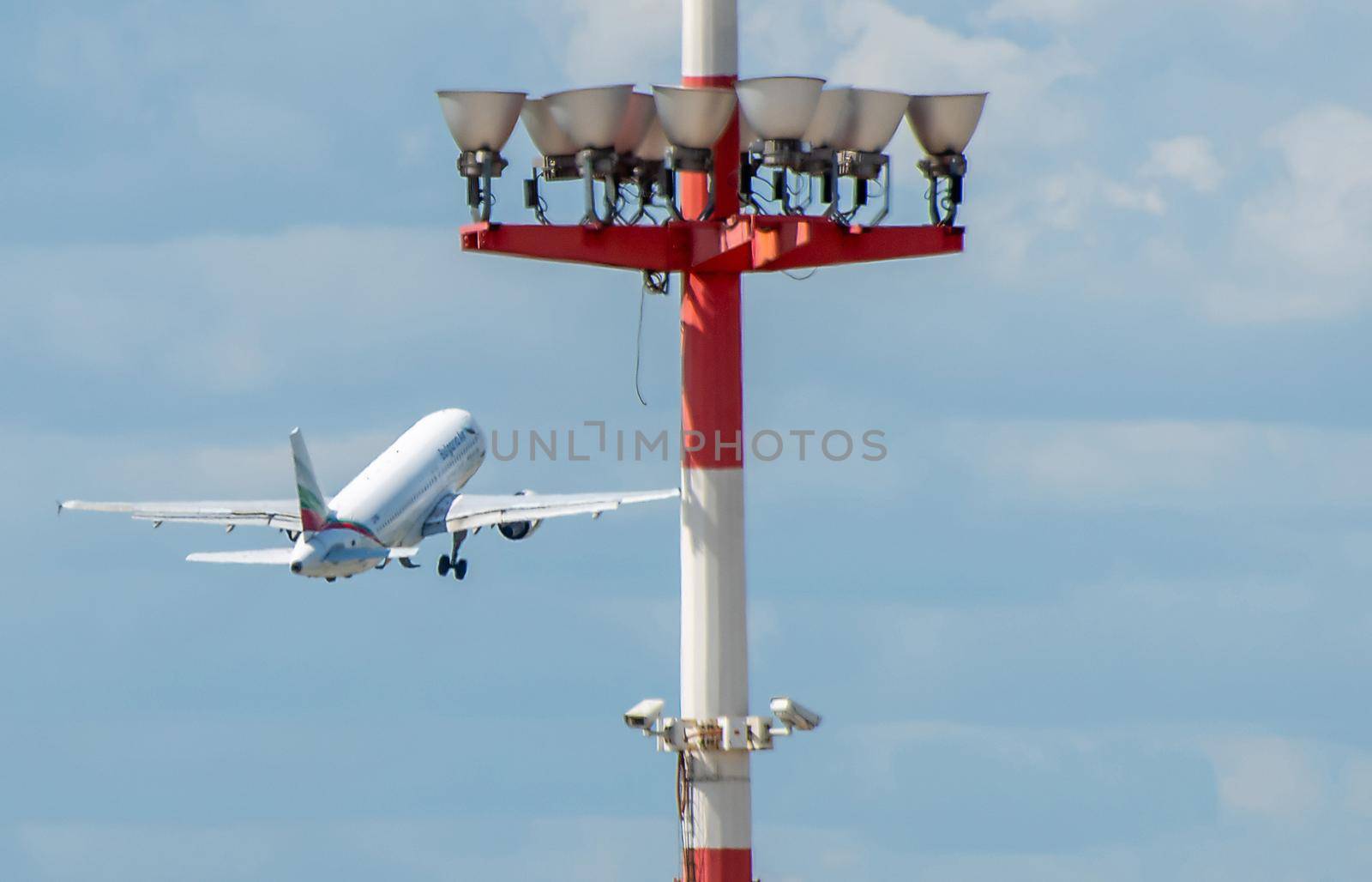 July 2, 2019, Moscow, Russia. The plane of the airline Bulgaria Air at Vnukovo airport.