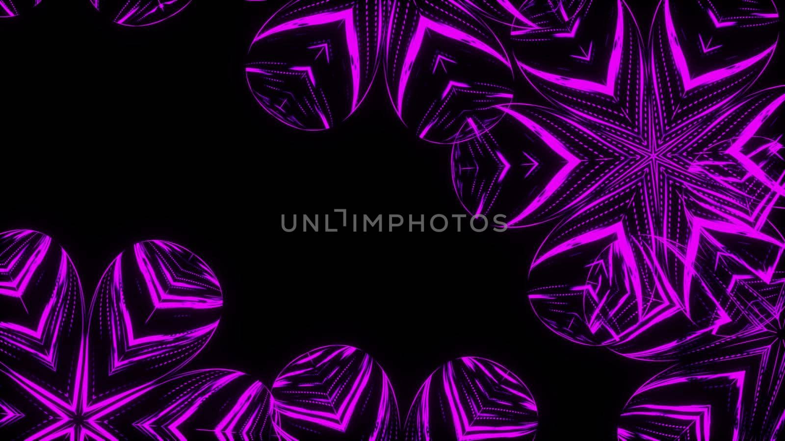 Abstract beautiful line flowers background, 3d rendering computer generated backdrop by nolimit046