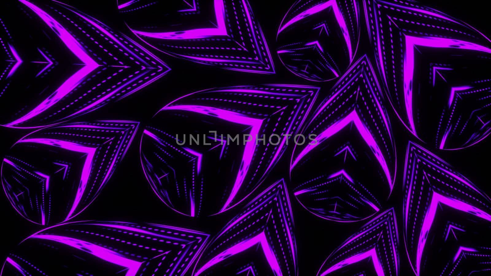 Abstract beautiful line flowers background, 3d render computer generated backdrop