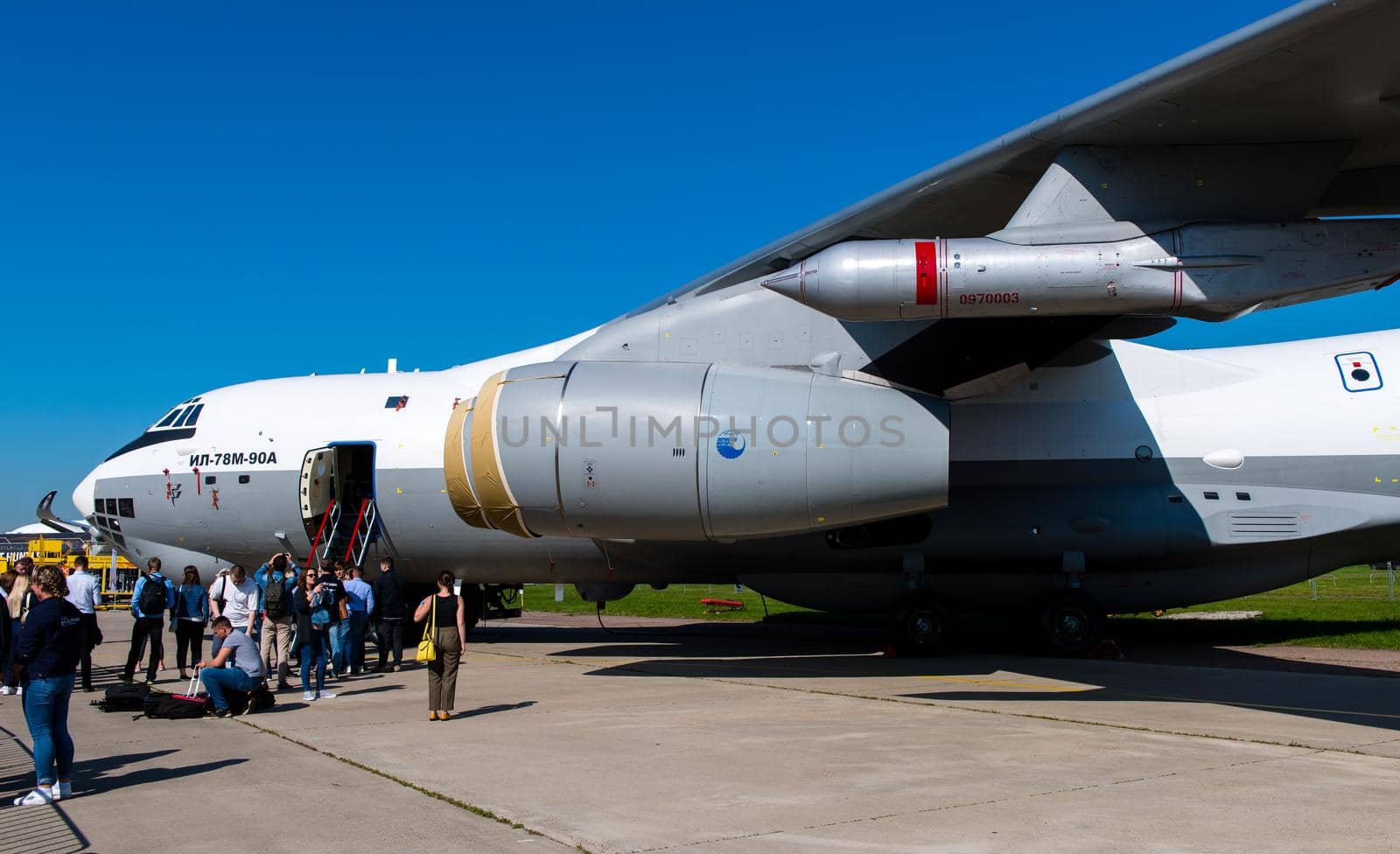 August 30, 2019, Moscow region, Russia. Ilyushin Il-78 refueling aircraft at the International Aviation and Space Salon.