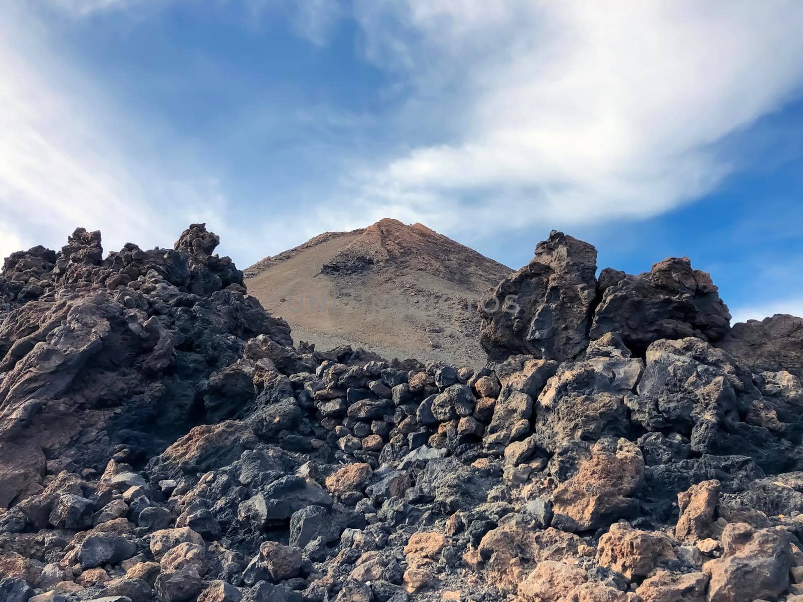 Tof of Teide volcano (Tenerife, Canary Islands - Spain). High quality photo