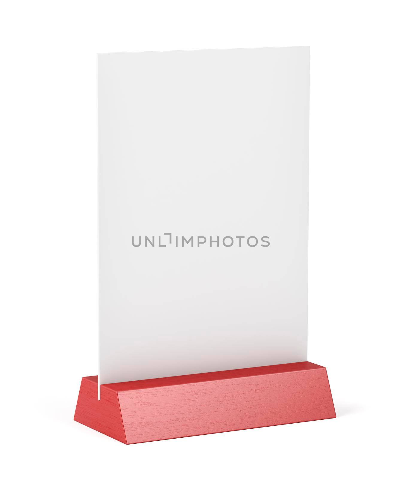 Blank menu for restaurant, bar or cafe on white background