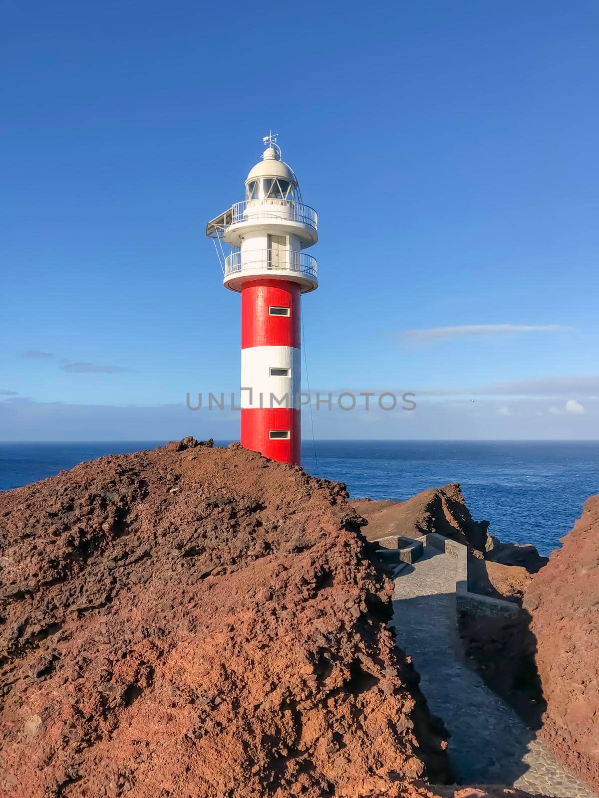 lighthouse in Atlantic Ocean Tenerife. High quality photo