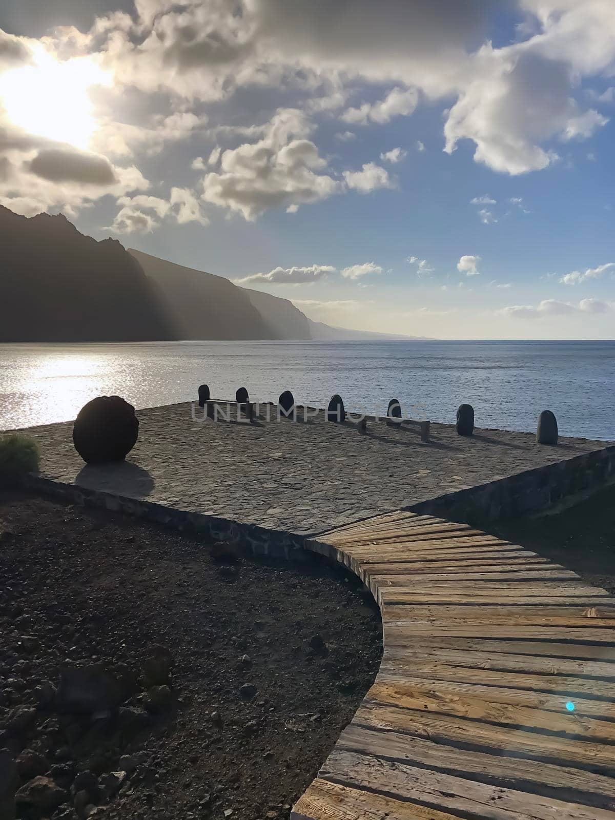 Sunrise on Atlantic Ocean Tenerife. High quality photo