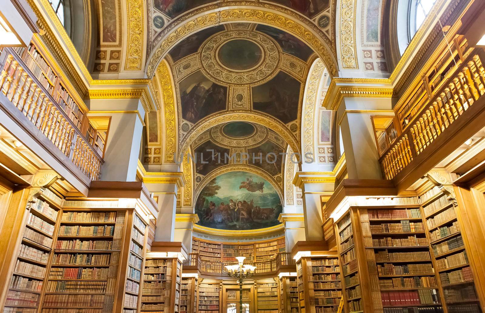 The library at the french national assembly is a public building open to the public
pictures are allowed for editorial