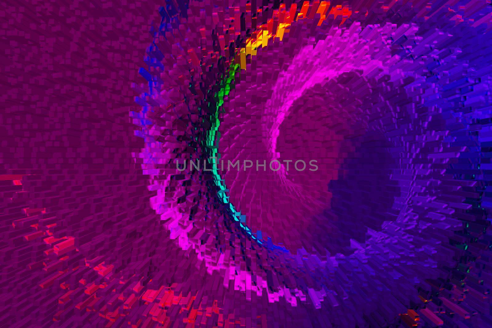 Colorful  spiral lines background pattern