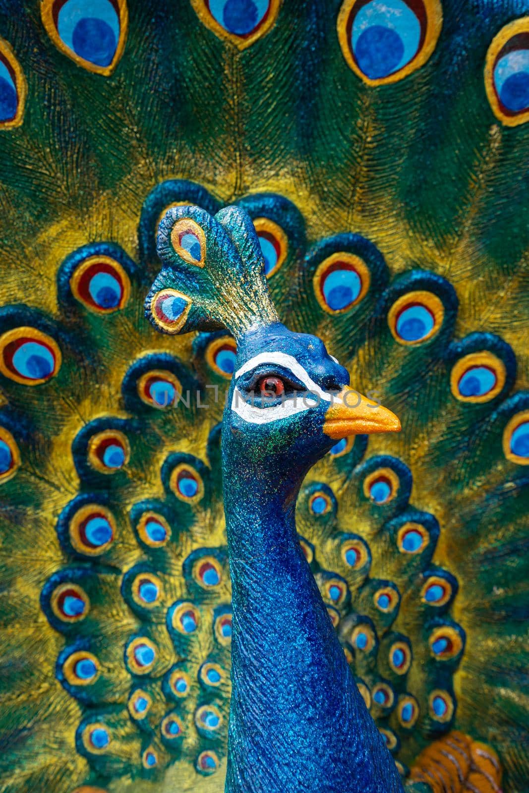 beautiful peacock statue by domonite