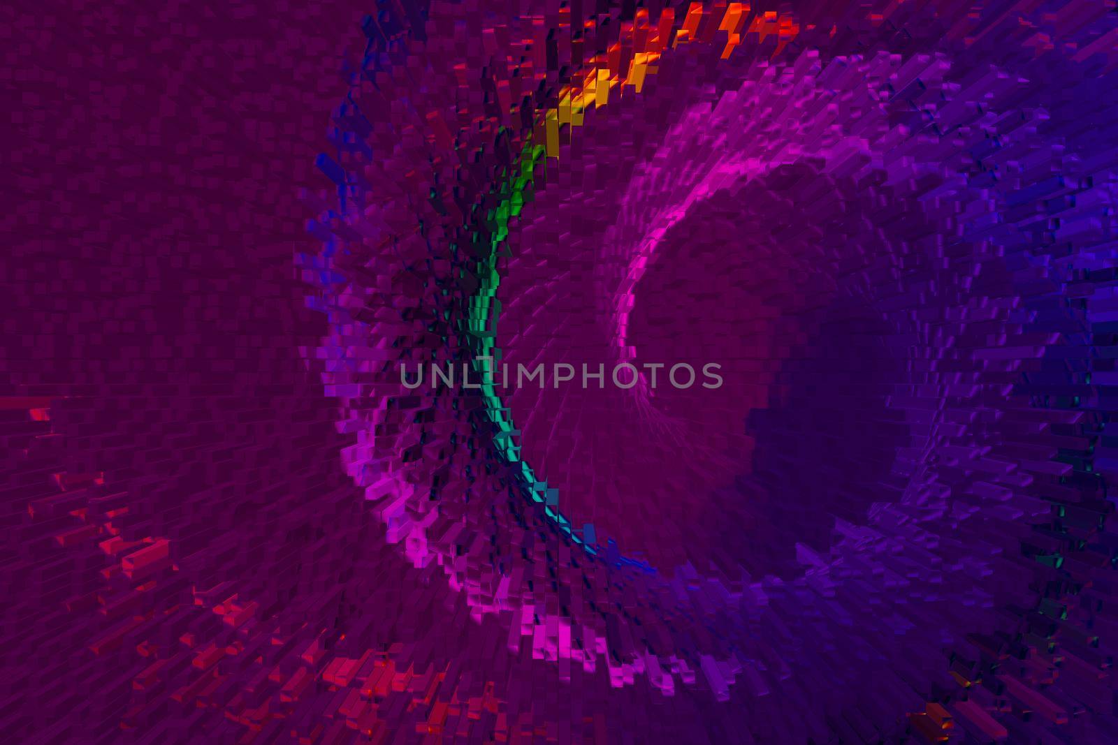 Colorful  spiral lines background pattern