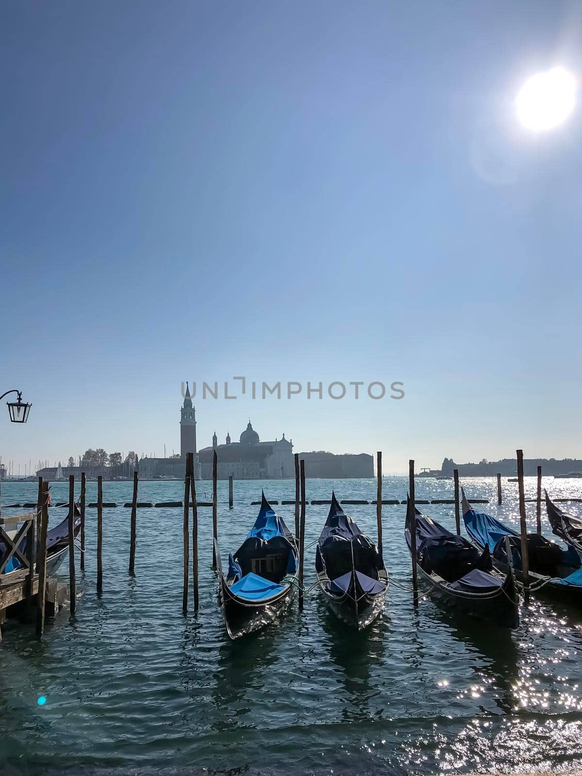 San Giorgio Maggiore island seen from San Marco square in Venice, Italy by kaliaevaen