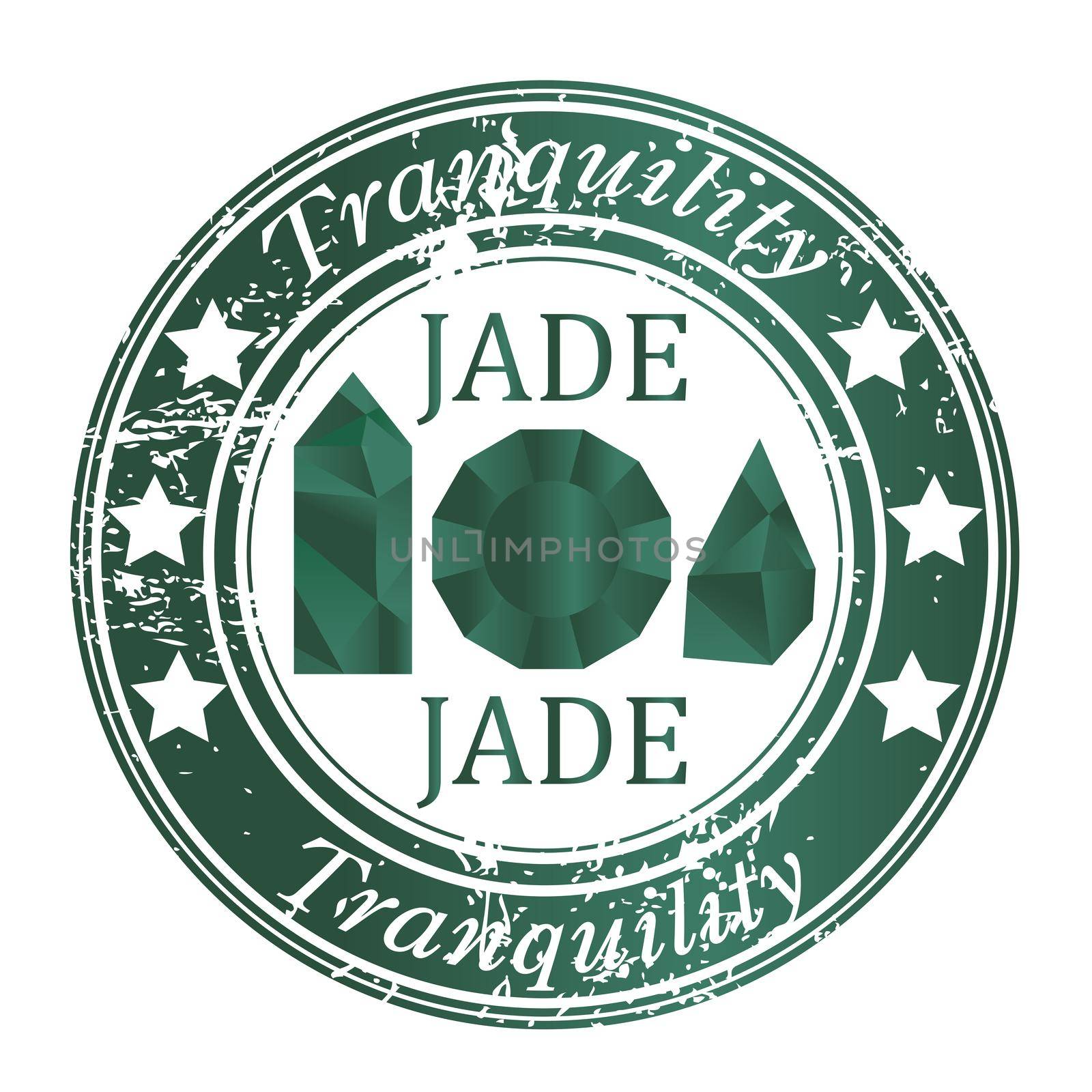 Ruber stamp with jade gems and jade benefit by hibrida13