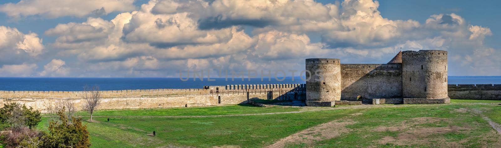 24.04.2021. Bilhorod-Dnistrovskyi or Akkerman fortress, Odessa region, Ukraine, on a sunny spring morning