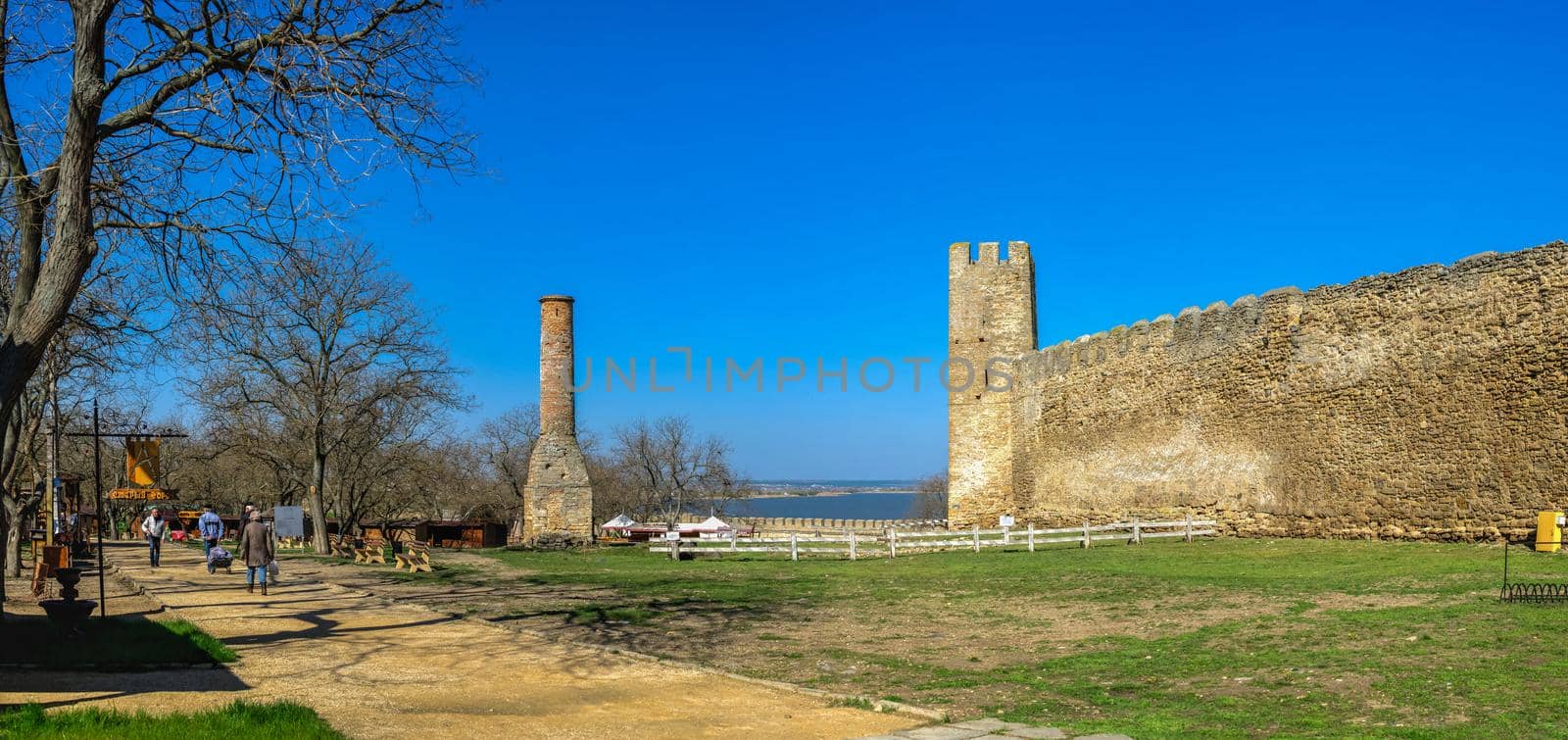 24.04.2021. Bilhorod-Dnistrovskyi or Akkerman fortress, Odessa region, Ukraine, on a sunny spring morning