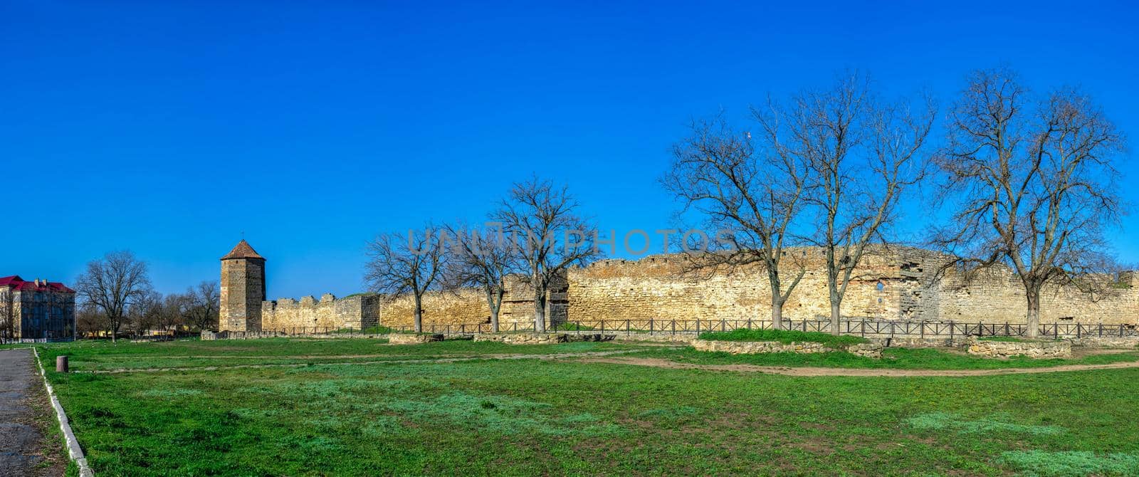 24.04.2021. Bilhorod-Dnistrovskyi or Akkerman fortress, Odessa region, Ukraine, on a sunny spring morning