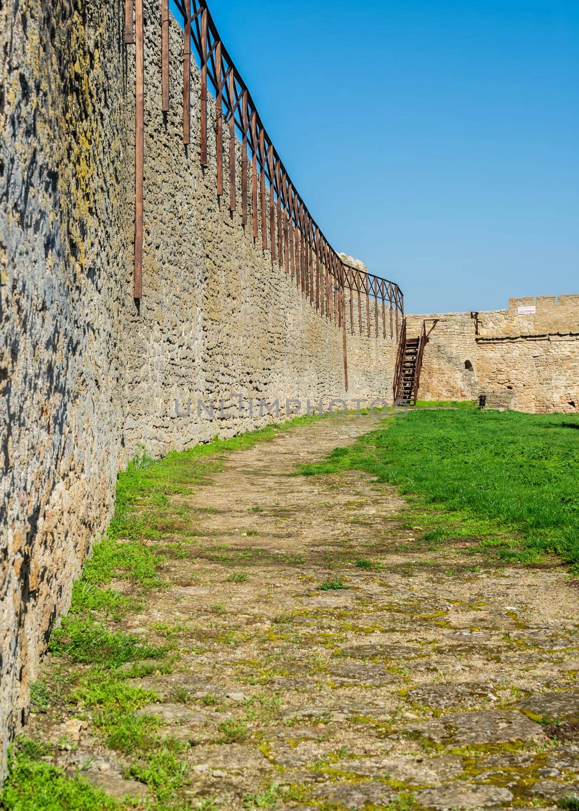 24.04.2021. Bilhorod-Dnistrovskyi or Akkerman fortress, Odessa region, Ukraine, on a sunny spring morning