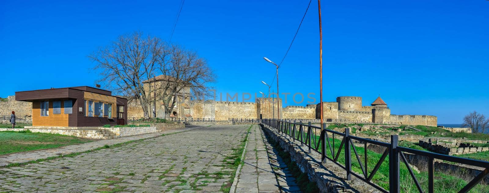 24.04.2021. Bilhorod-Dnistrovskyi or Akkerman fortress, Odessa region, Ukraine, on a sunny spring morning