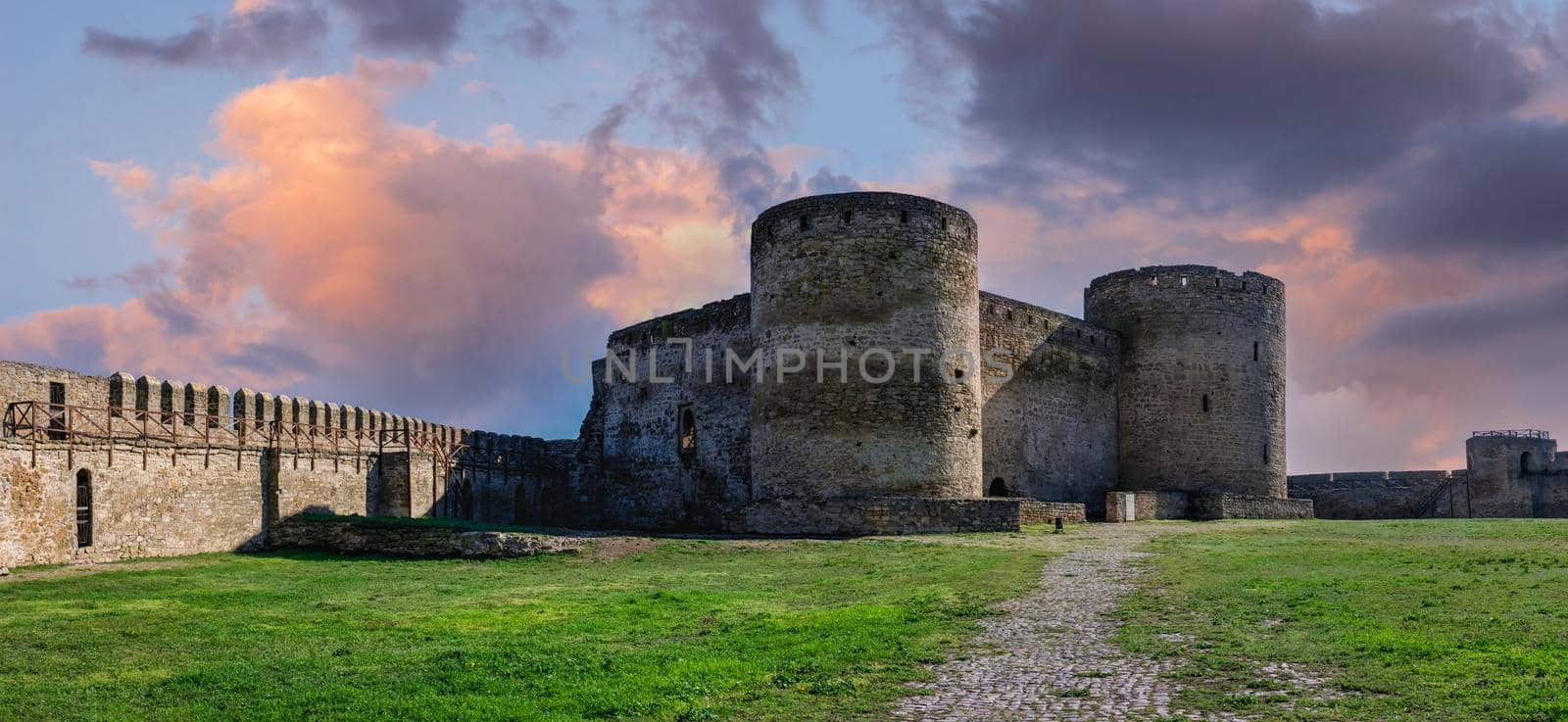 24.04.2021. Bilhorod-Dnistrovskyi or Akkerman fortress, Odessa region, Ukraine, on a sunny spring morning