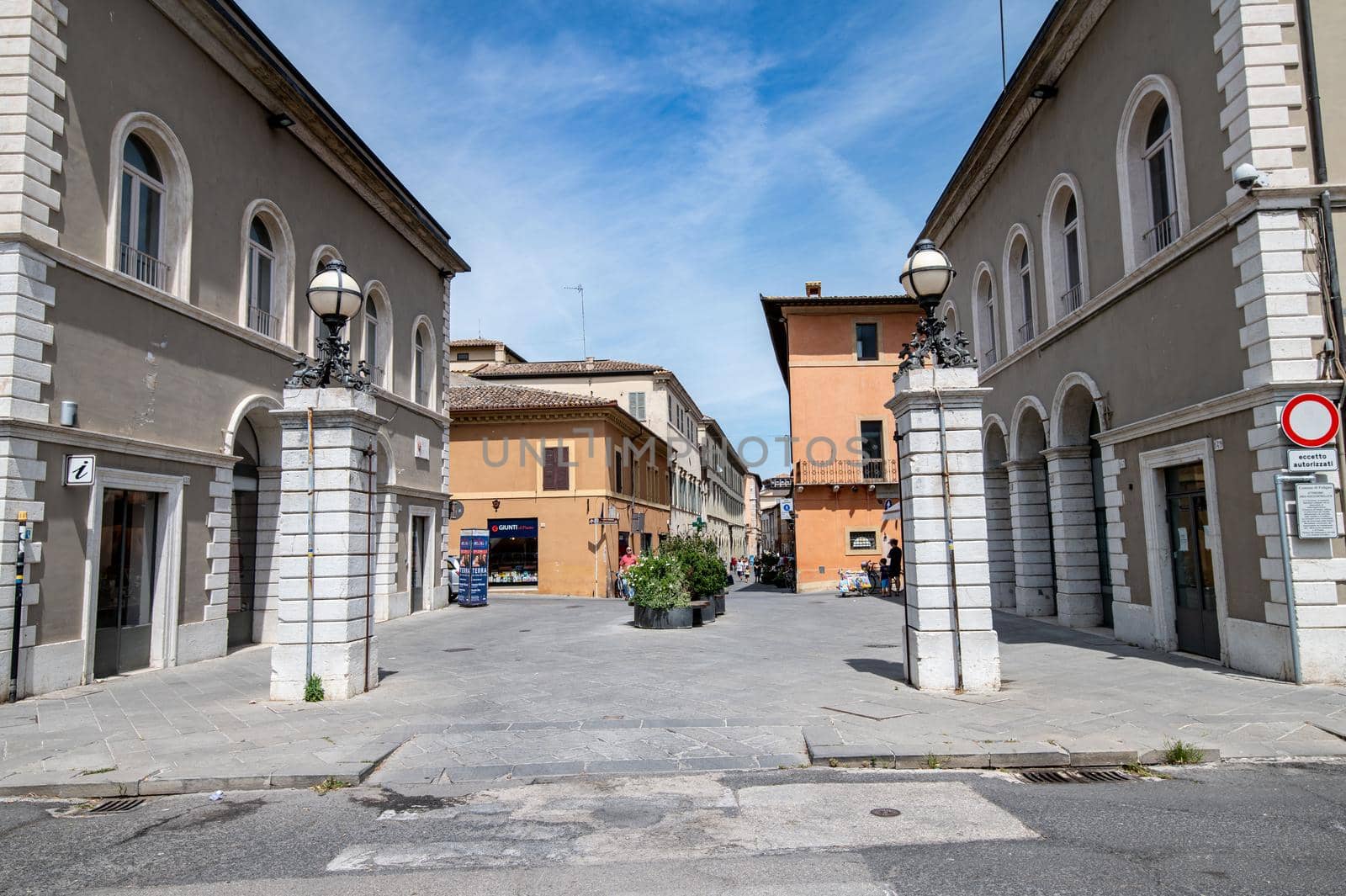 foligno corso cavour and Roman gate in the city center by carfedeph