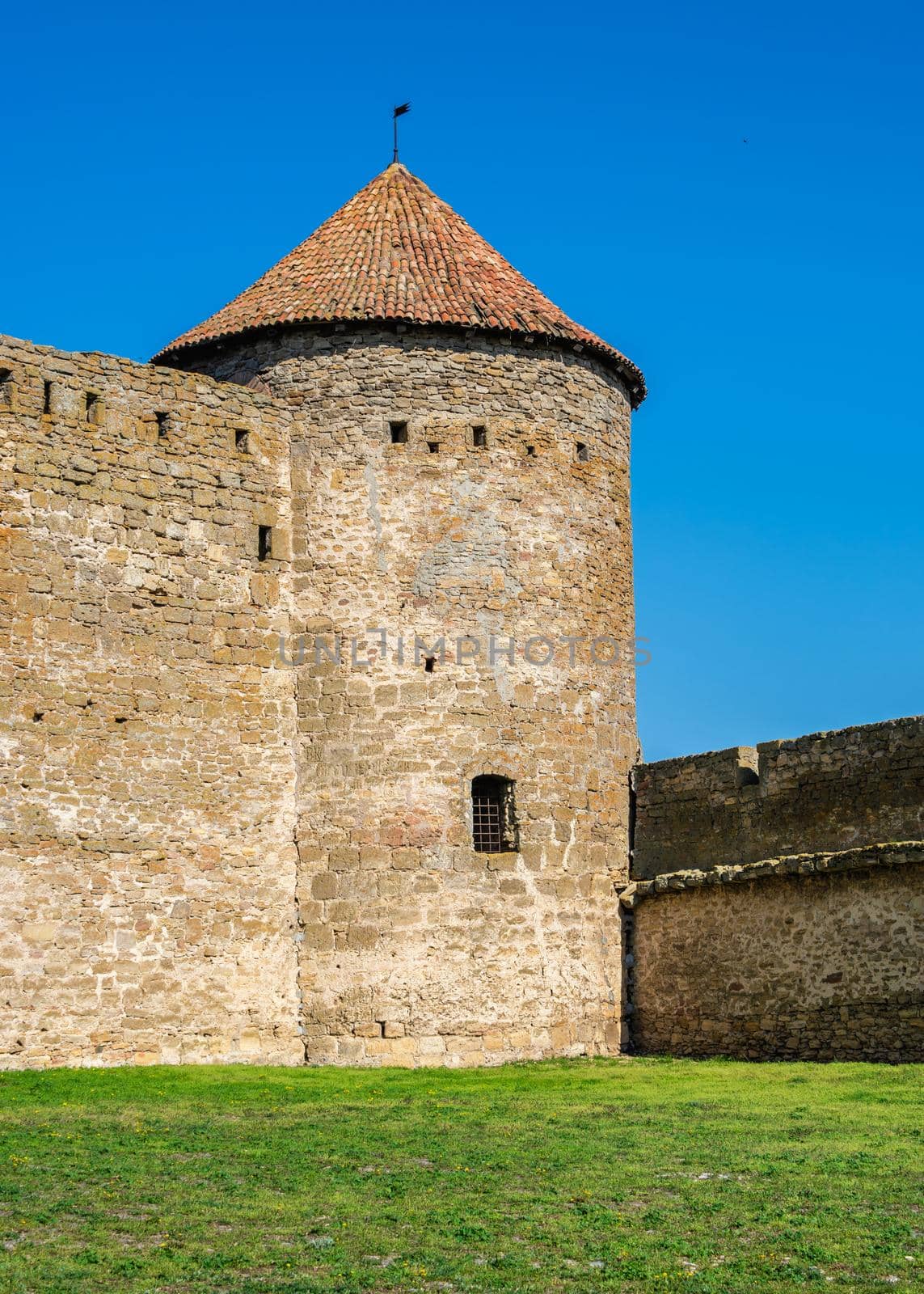 24.04.2021. Bilhorod-Dnistrovskyi or Akkerman fortress, Odessa region, Ukraine, on a sunny spring morning