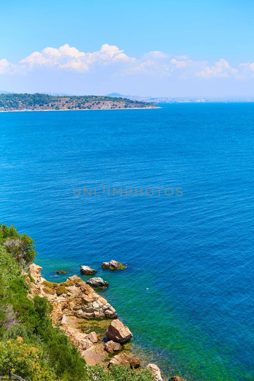 Natural landscape of the rocky coast of the Black Sea in Turkey by Try_my_best