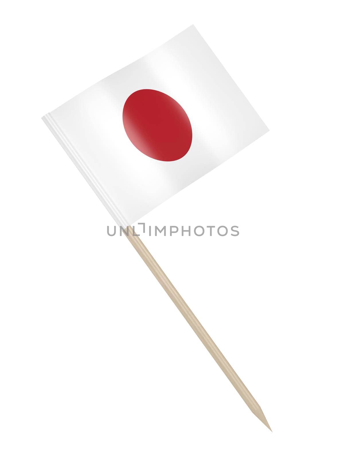 Japanese flag toothpick by magraphics