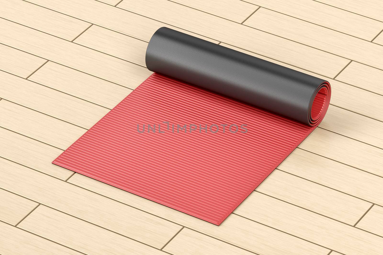 Red yoga mat by magraphics