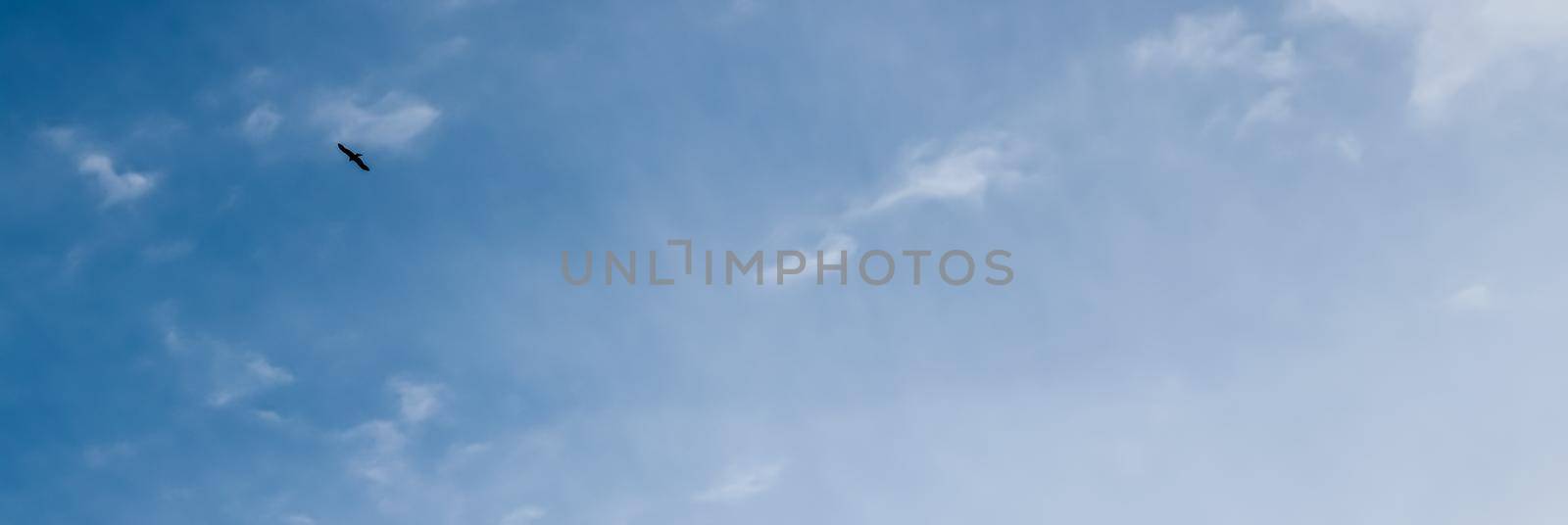 Dreamy surreal sky and clouds as abstract nature background, spiritual design and religion concept.