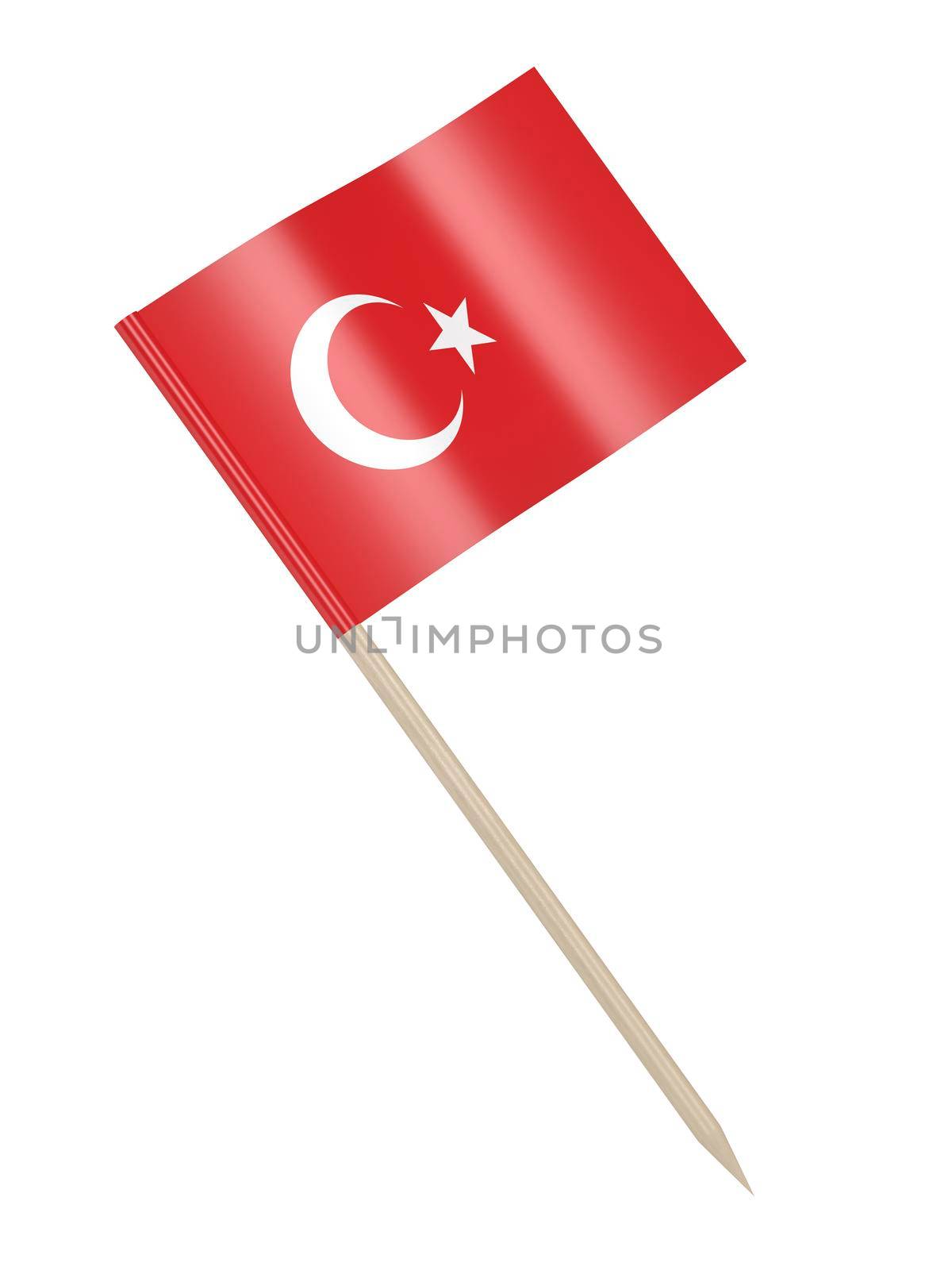 Turkish flag toothpick by magraphics