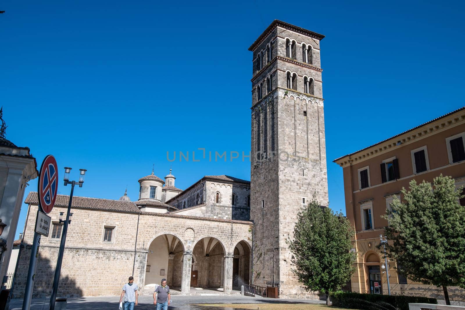 rieti cathedral of santa maria in the historic center by carfedeph