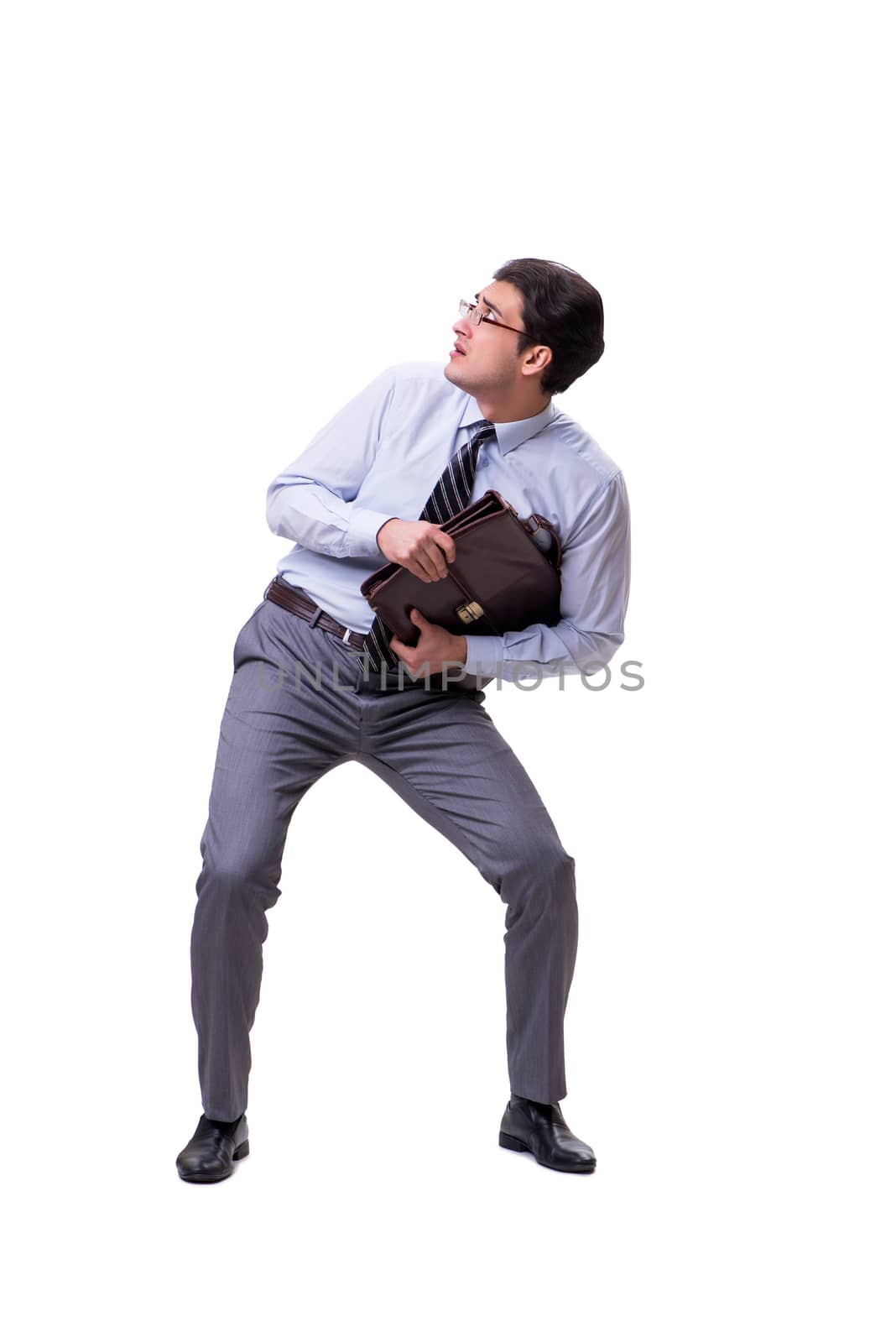Businessman isolated on the white background