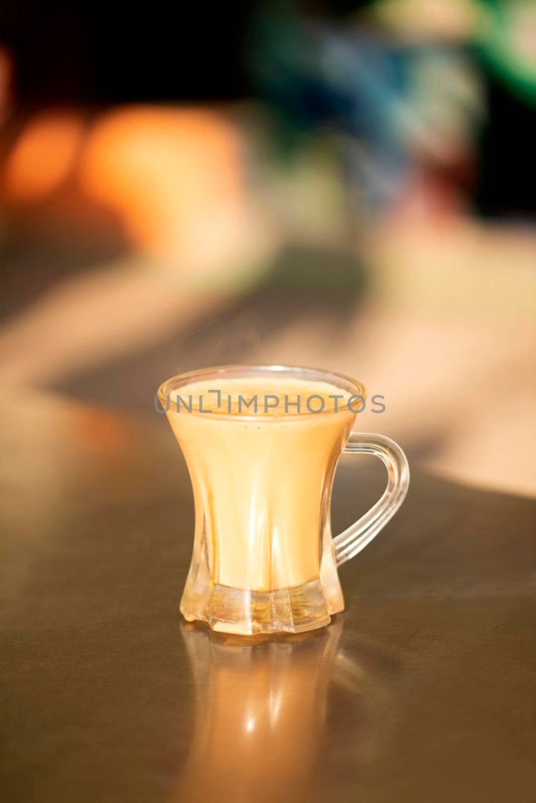 Cup of hot milk tea, Milk tea (regular chai) is very popular in Pakistan