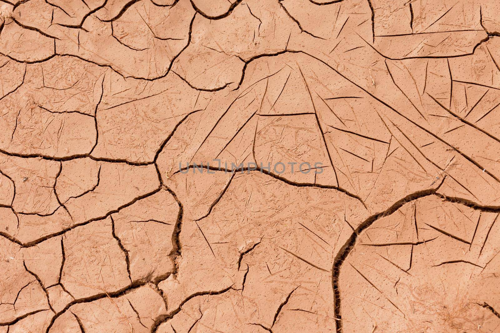 Cracked dry earth drought concept background by PiLens