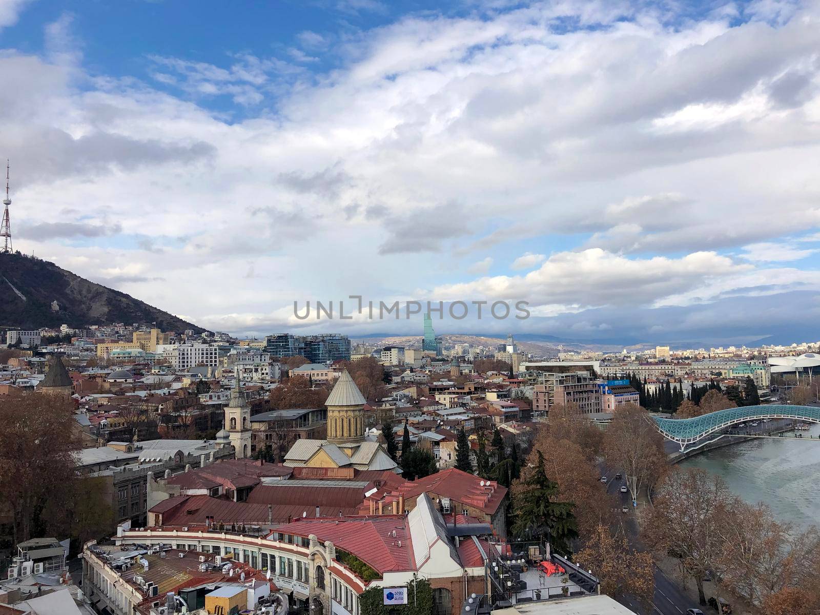 Panoramic view of Tbilisi Georgia by kaliaevaen
