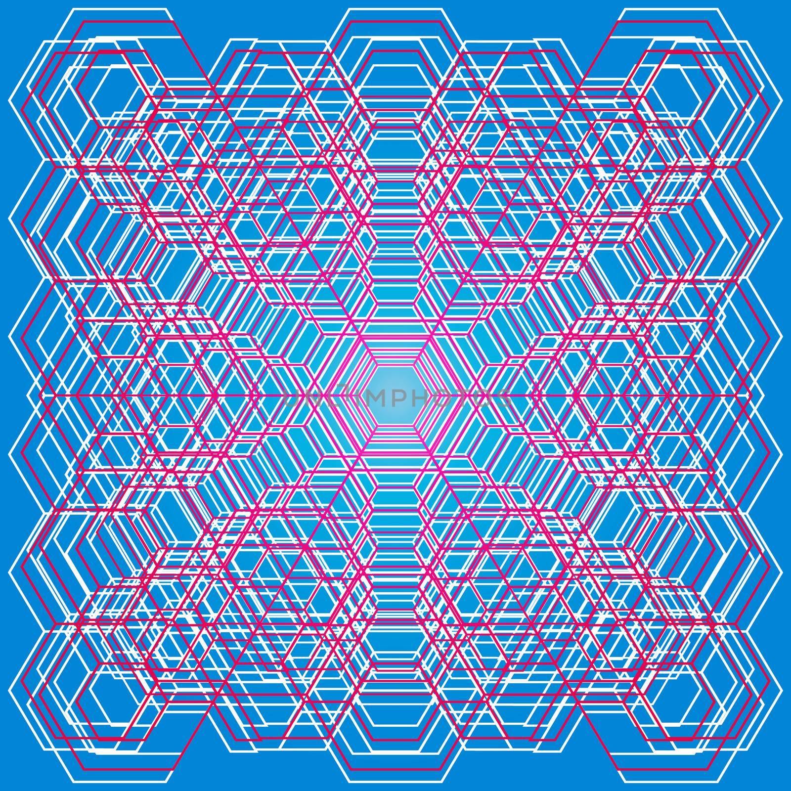 Minimalistic geometric hexagon pattern. Concept vector background.
