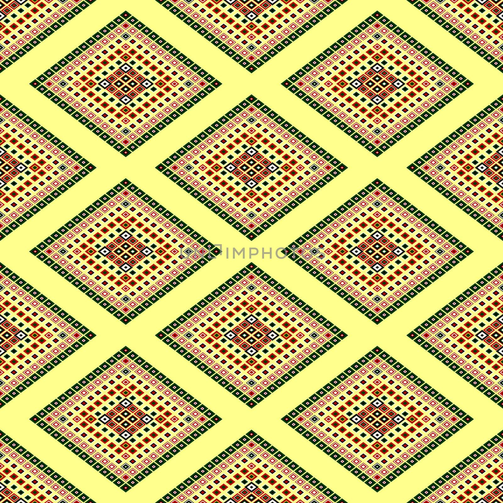 Seamless pattern of the colored blocks. Abstract vector design.