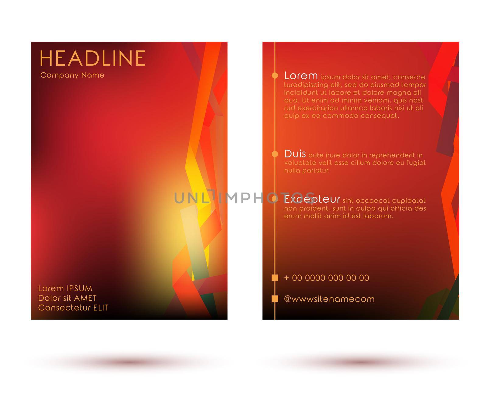 Brochure Template Poster. Booklet Flyer Layout A4. Brochure Cover Design. Vector Illustration.