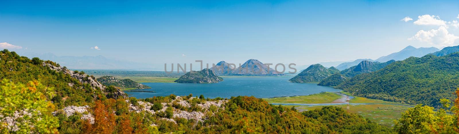 Skadar Lake National Park in Montenegro, Balkans, Europe. Travel and tourism.