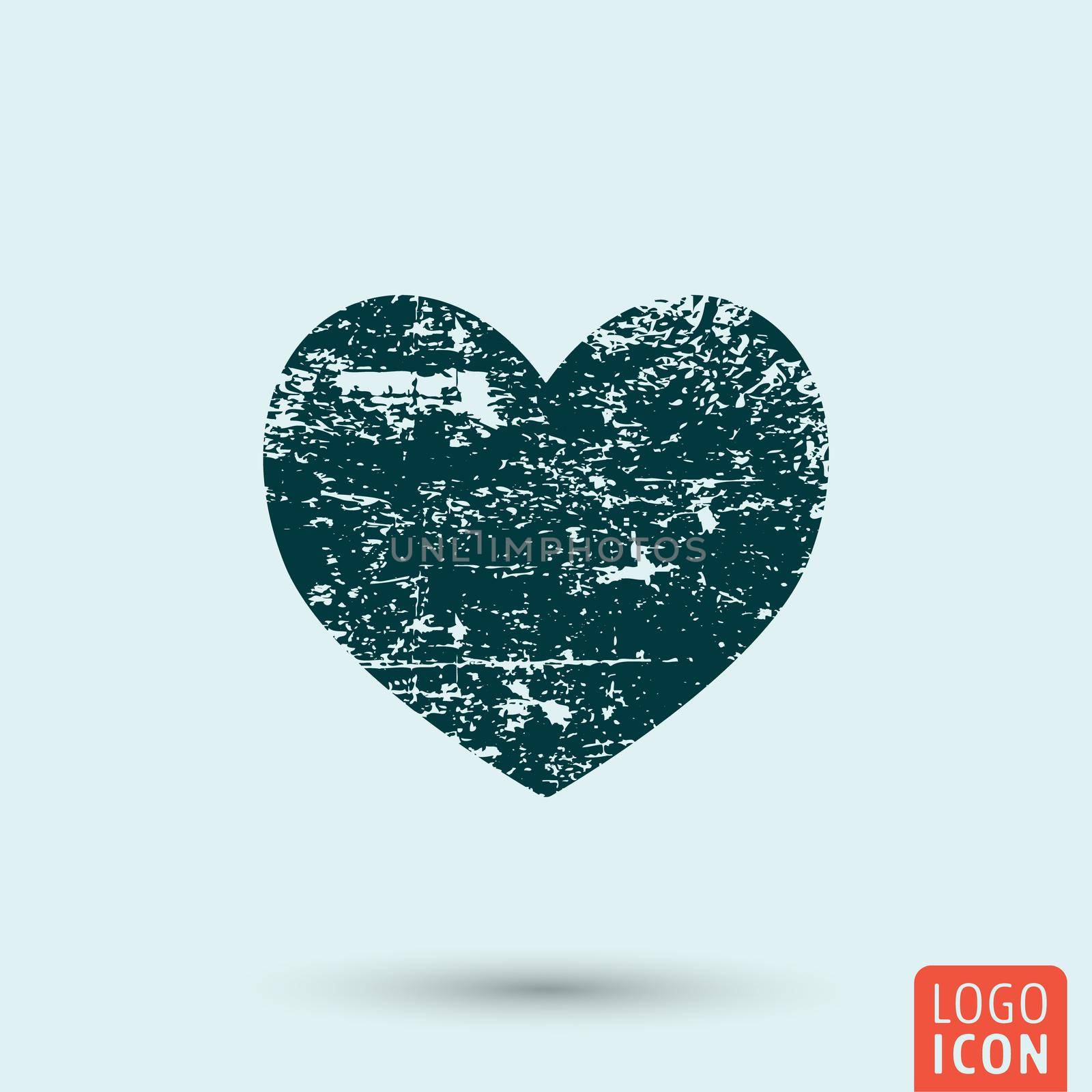 Grunge heart icon by Bobnevv