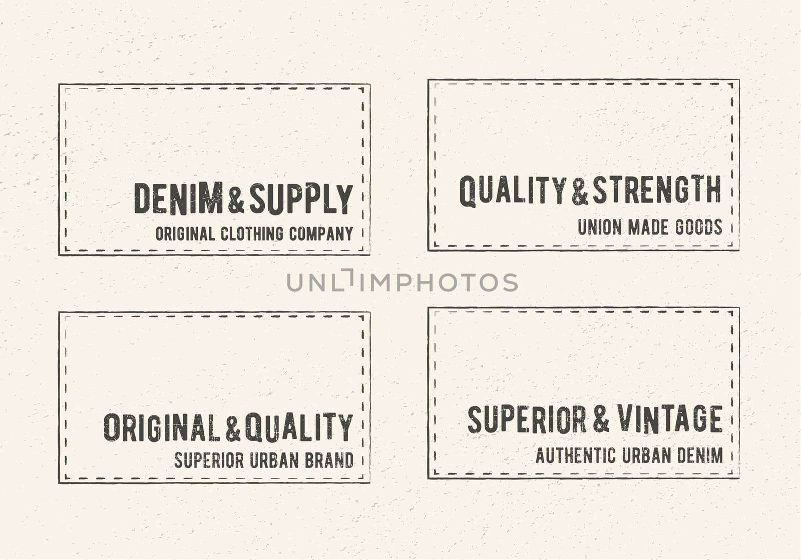 Vintage logo square stamps. Printing and badge applique label t-shirts, jeans, casual wear. Vector illustration.