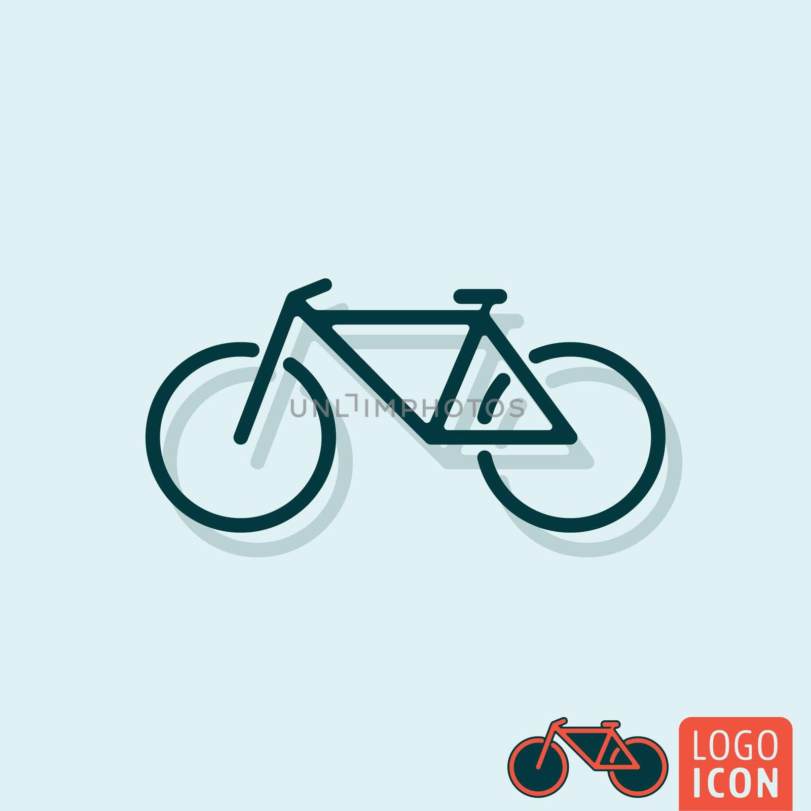 Bicycle icon isolated. by Bobnevv