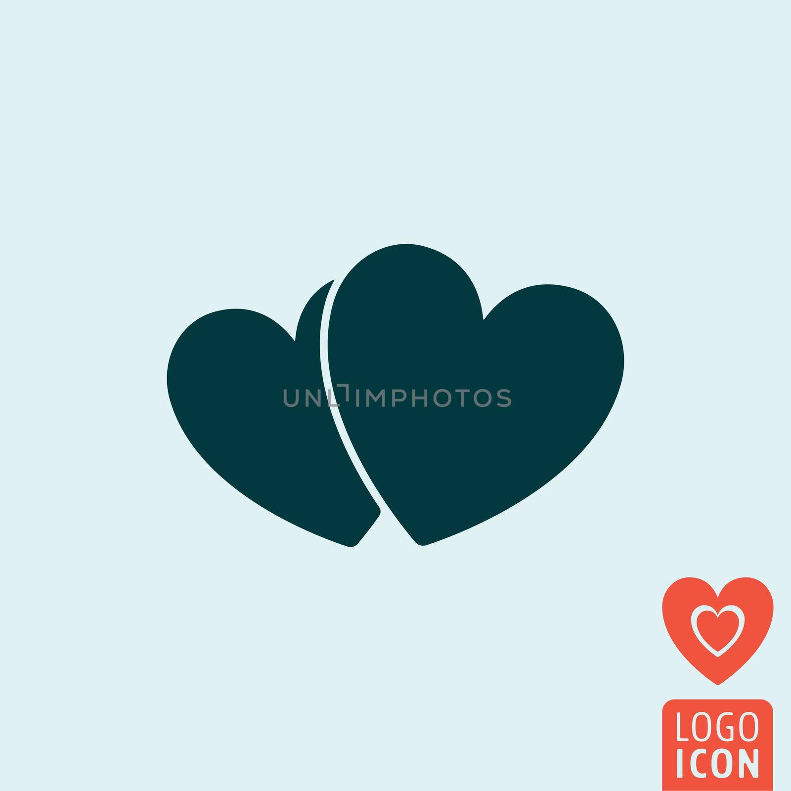 Heart icon isolated. by Bobnevv