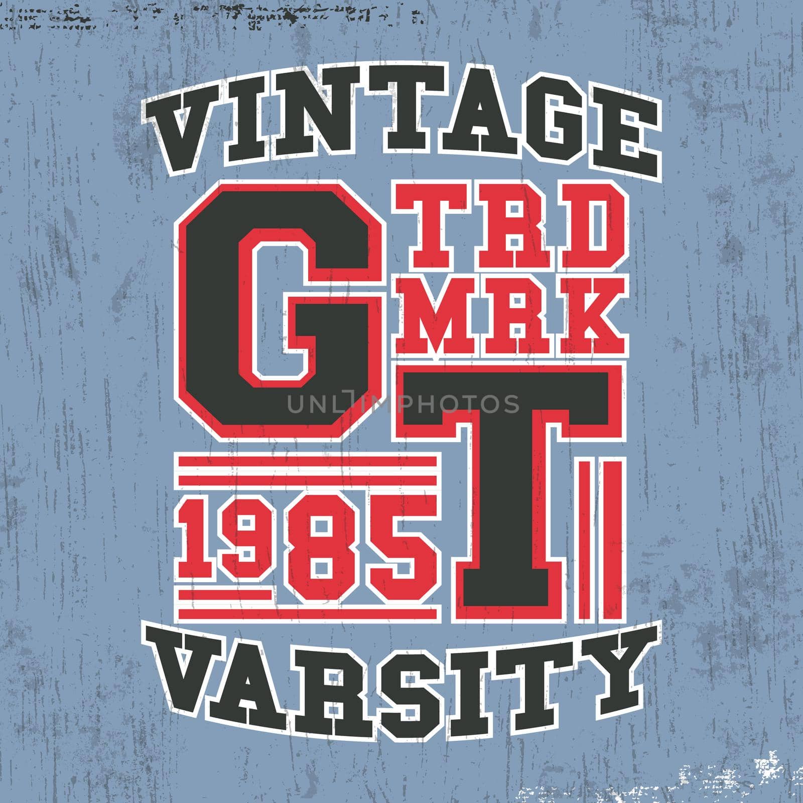 Varsity vintage stamp by Bobnevv