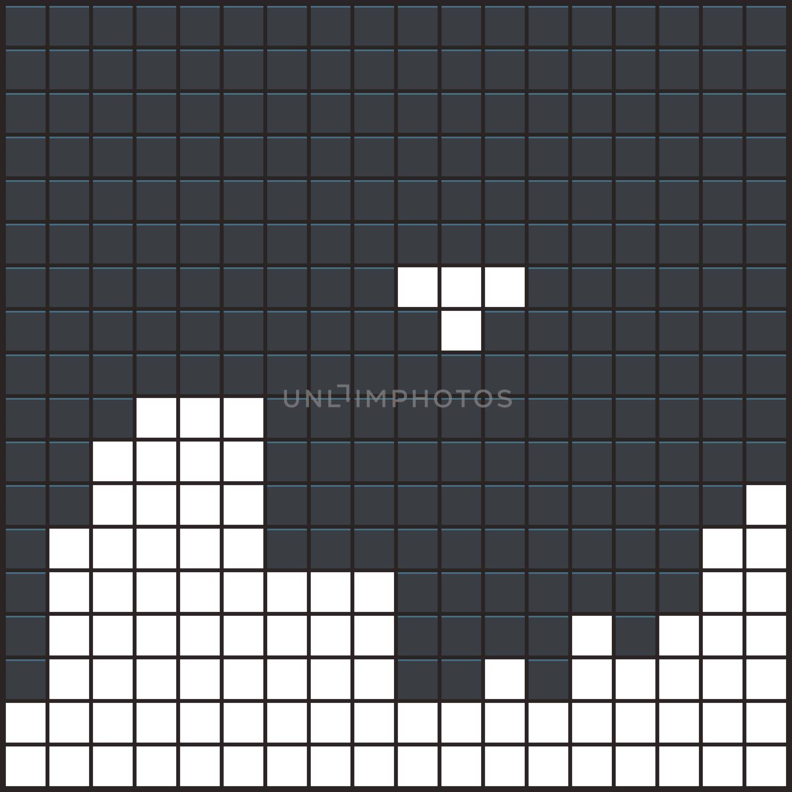 Game tetris square template. Brick game pieces. Old video game background. Vector illustration.