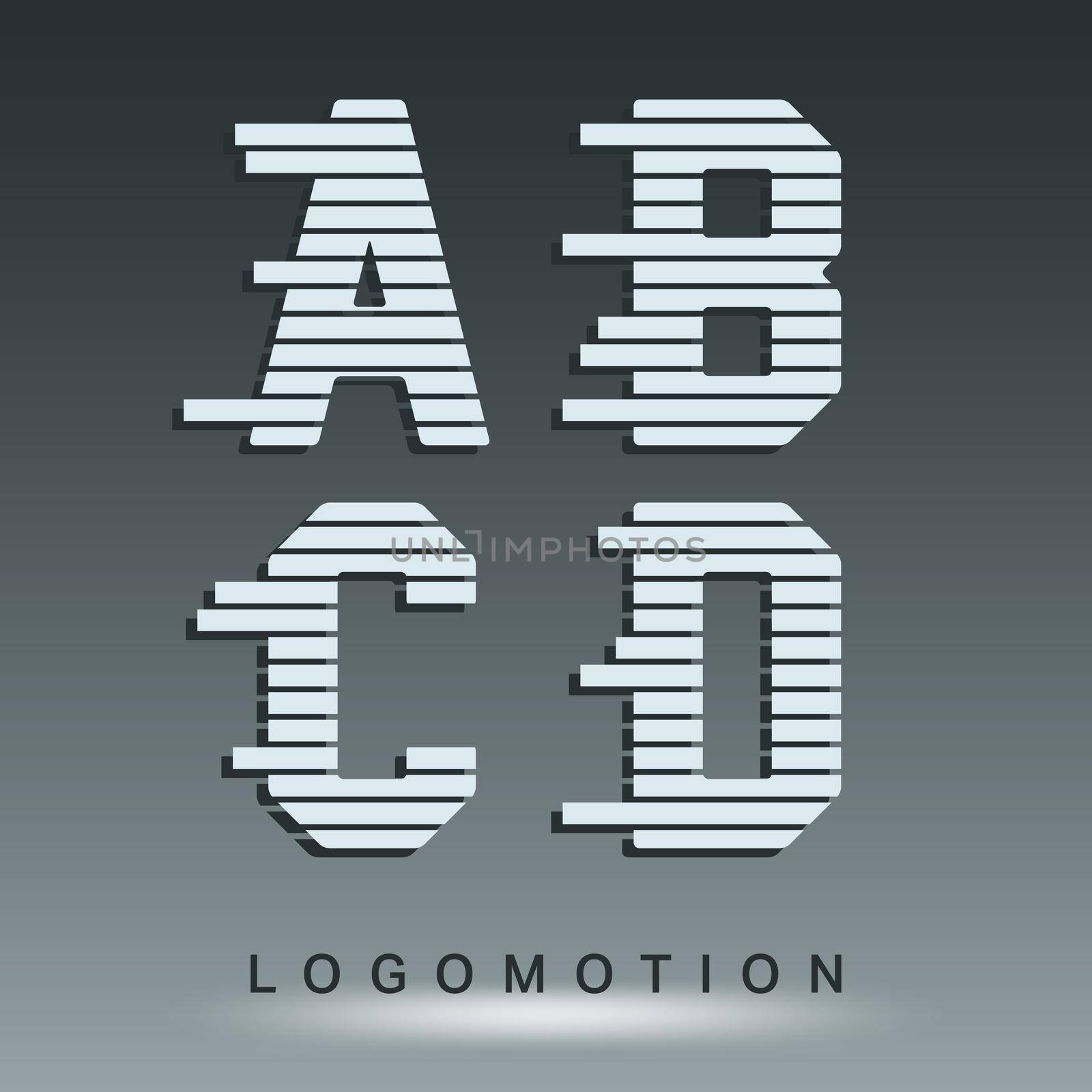 Logotype font template by Bobnevv