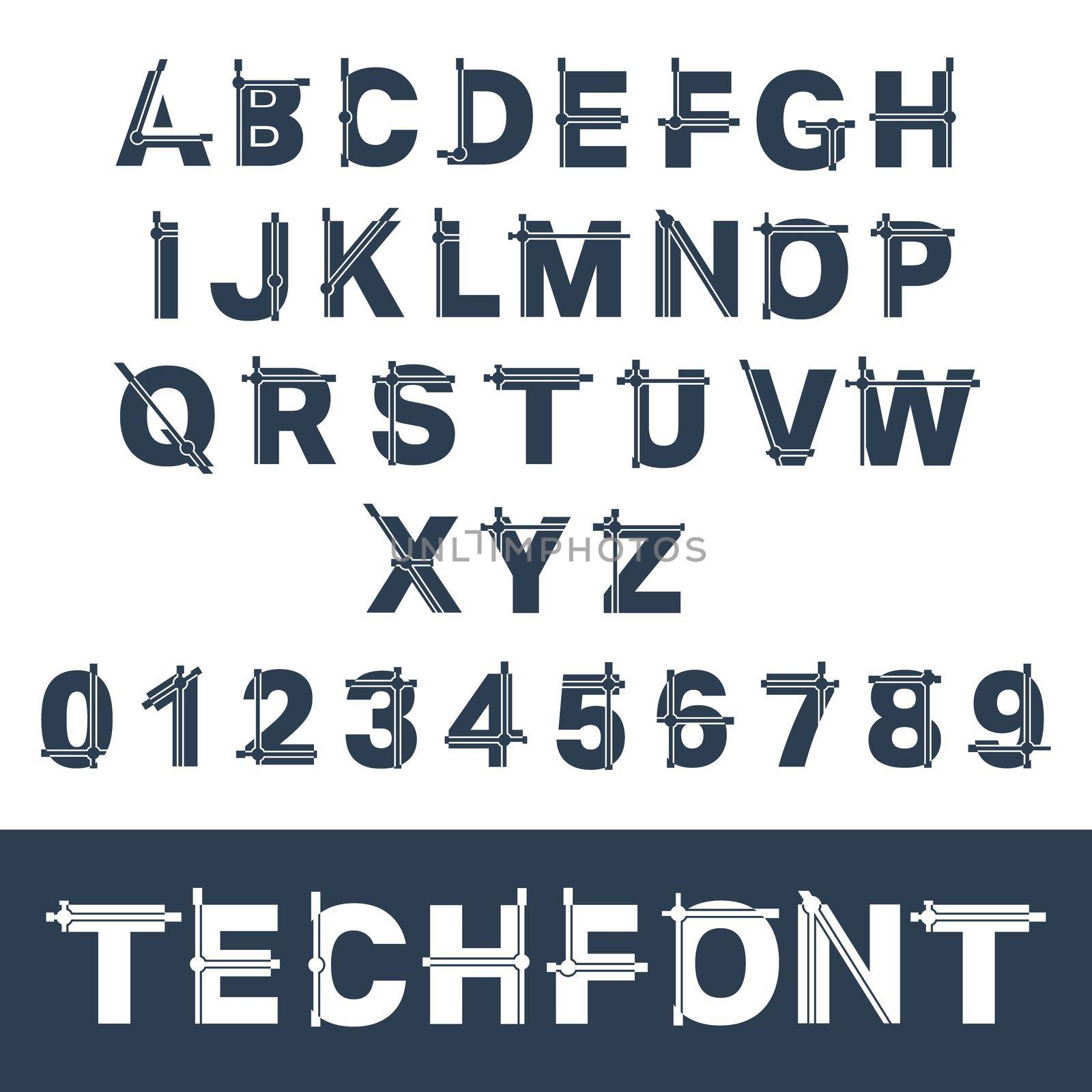 Incomplete glitch font by Bobnevv